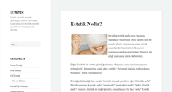Desktop Screenshot of estetik.gen.tr